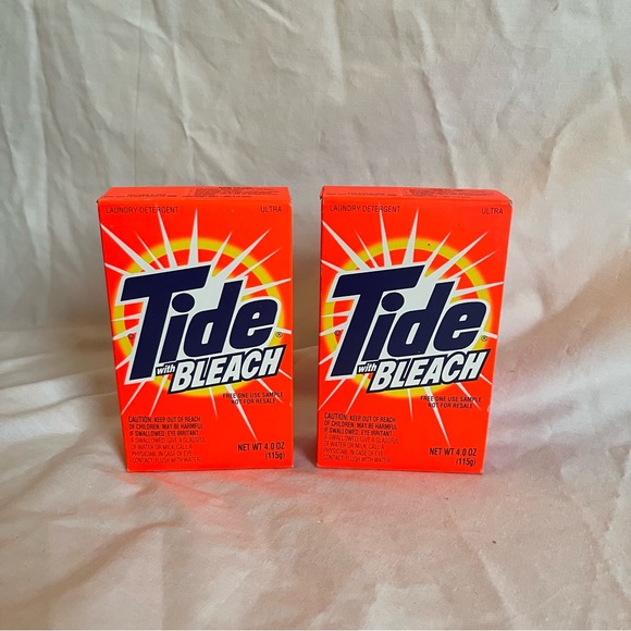 Vintage Tide With Bleach 8oz 1995 And Shout Wipes Towelettes 1996 NEW - Picture 6 of 6
